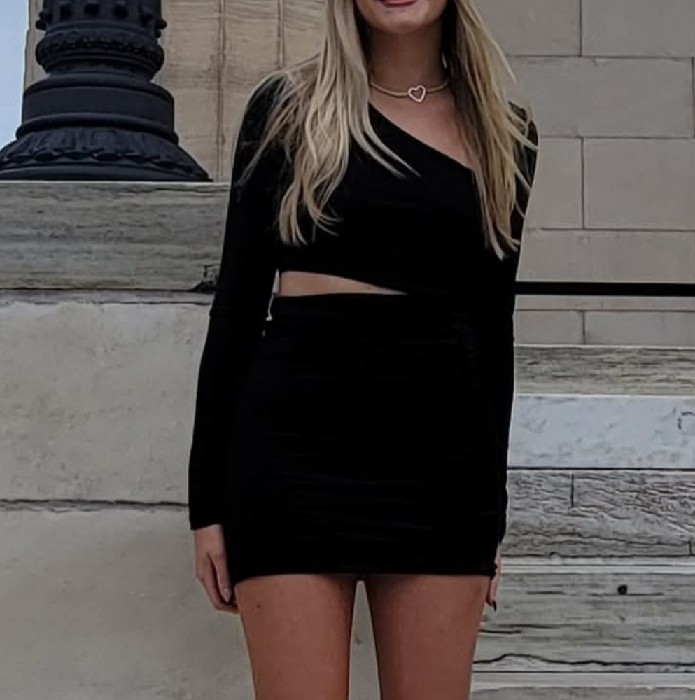 Hello Molly Elegant Black Mini Skirt Dress